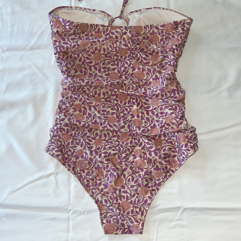 Zimmermann Purple and Pink Floral One-Piece Swimsuit - Picture 3 of 8